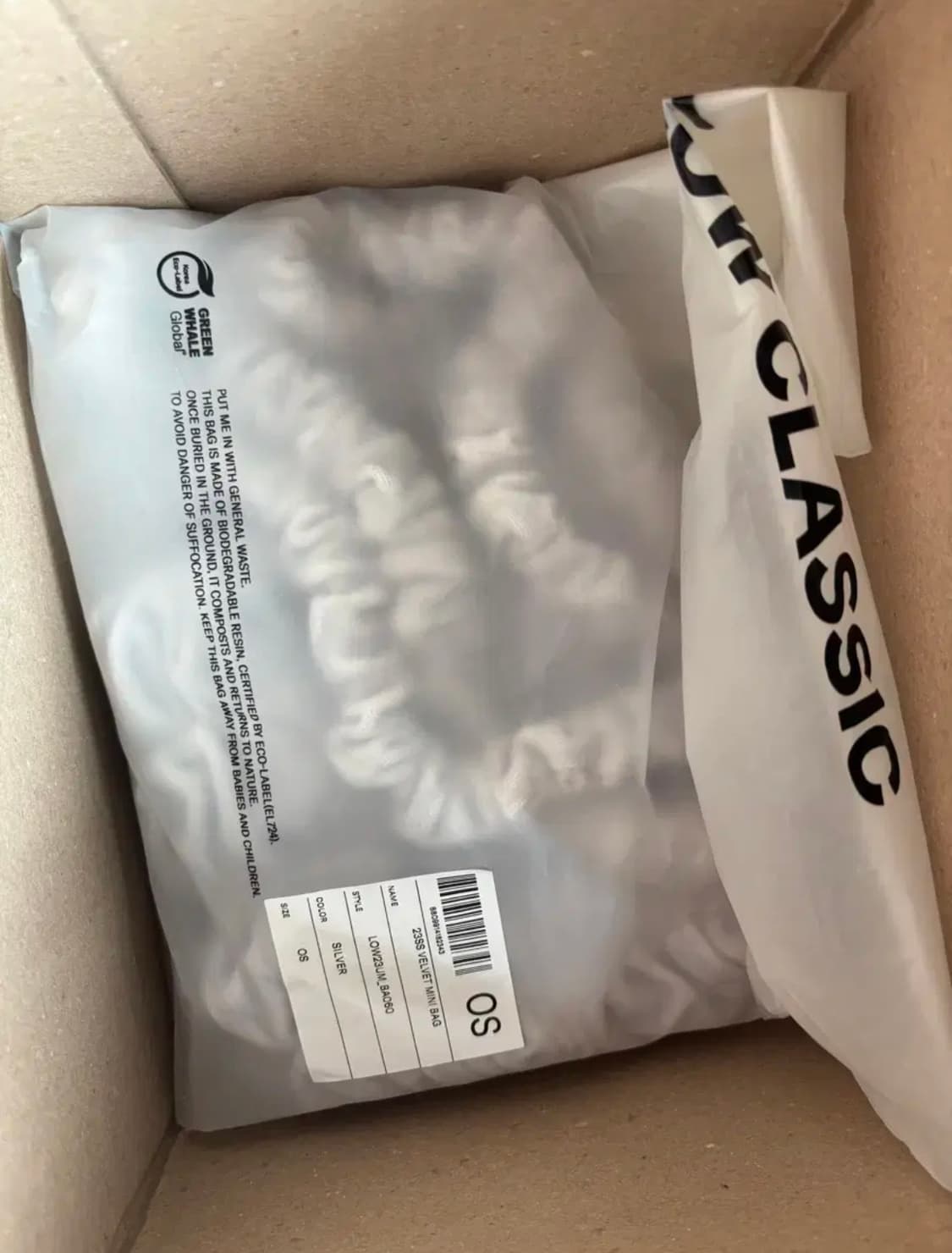 로우클래식 벨벳 미니백 새상품 택포 상품이미지4