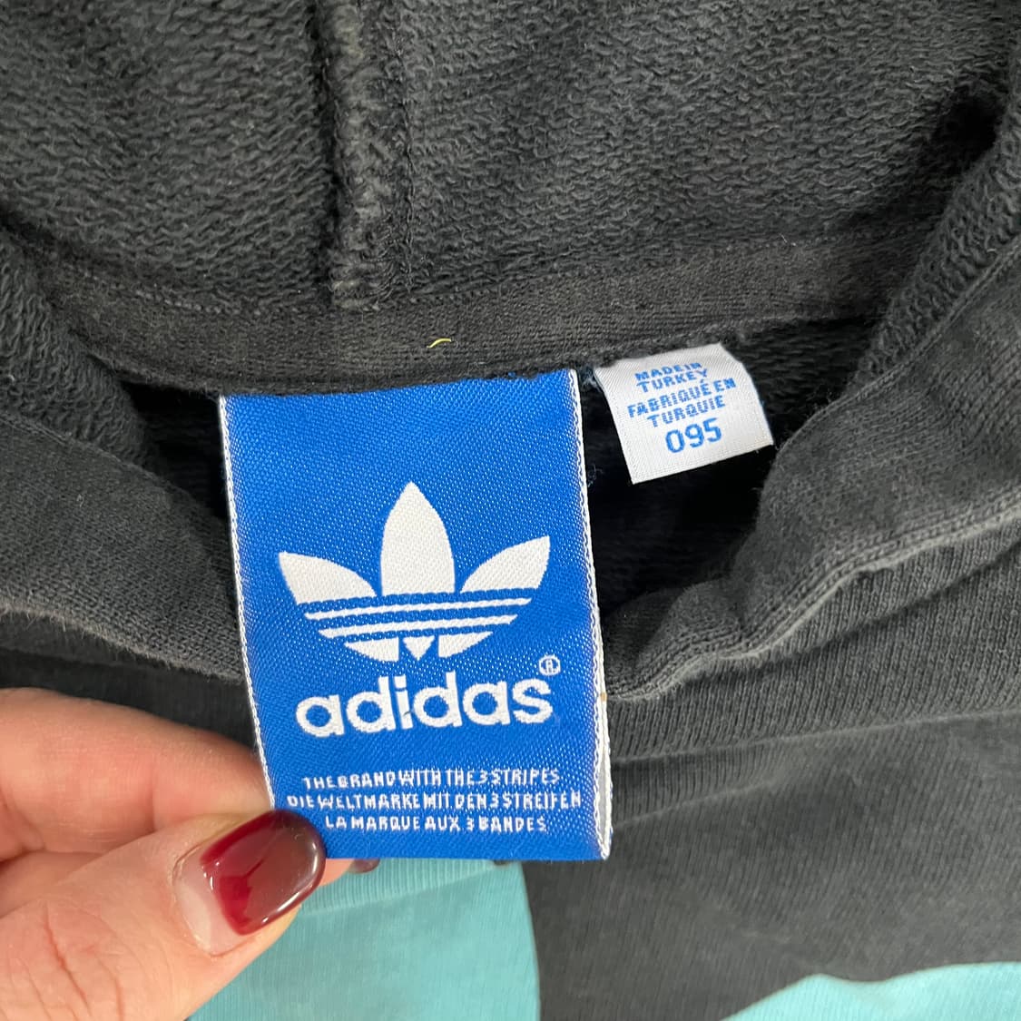 95 아디다스 트레포일 빅로고 후드티 0122M1 상품이미지2