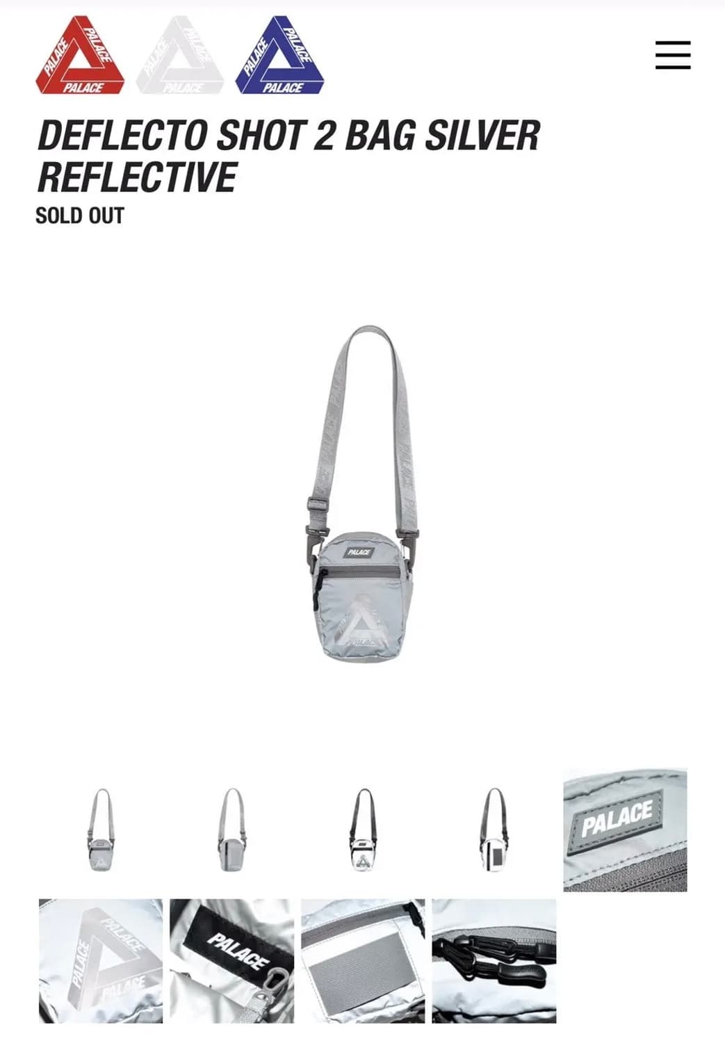 19SS 팔라스 디플렉토 리플렉티브 샷백 2 실버 상품이미지1