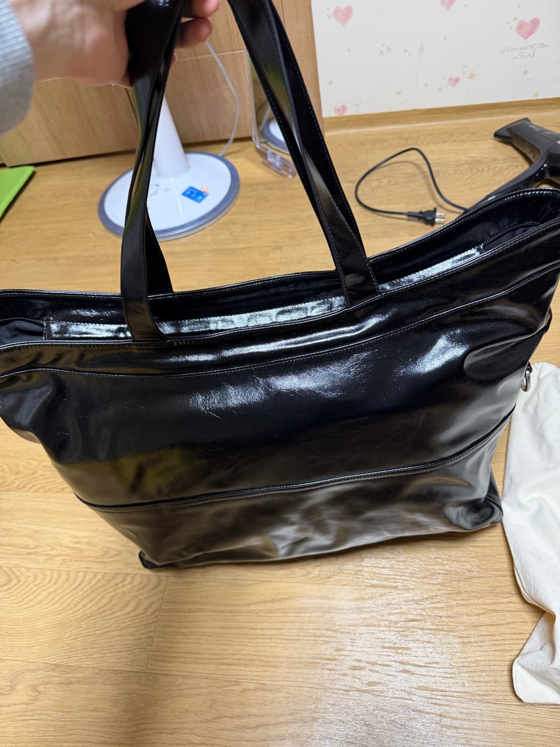 세터 3way 백 글로시 토트백 가방 팝니다 상품이미지5