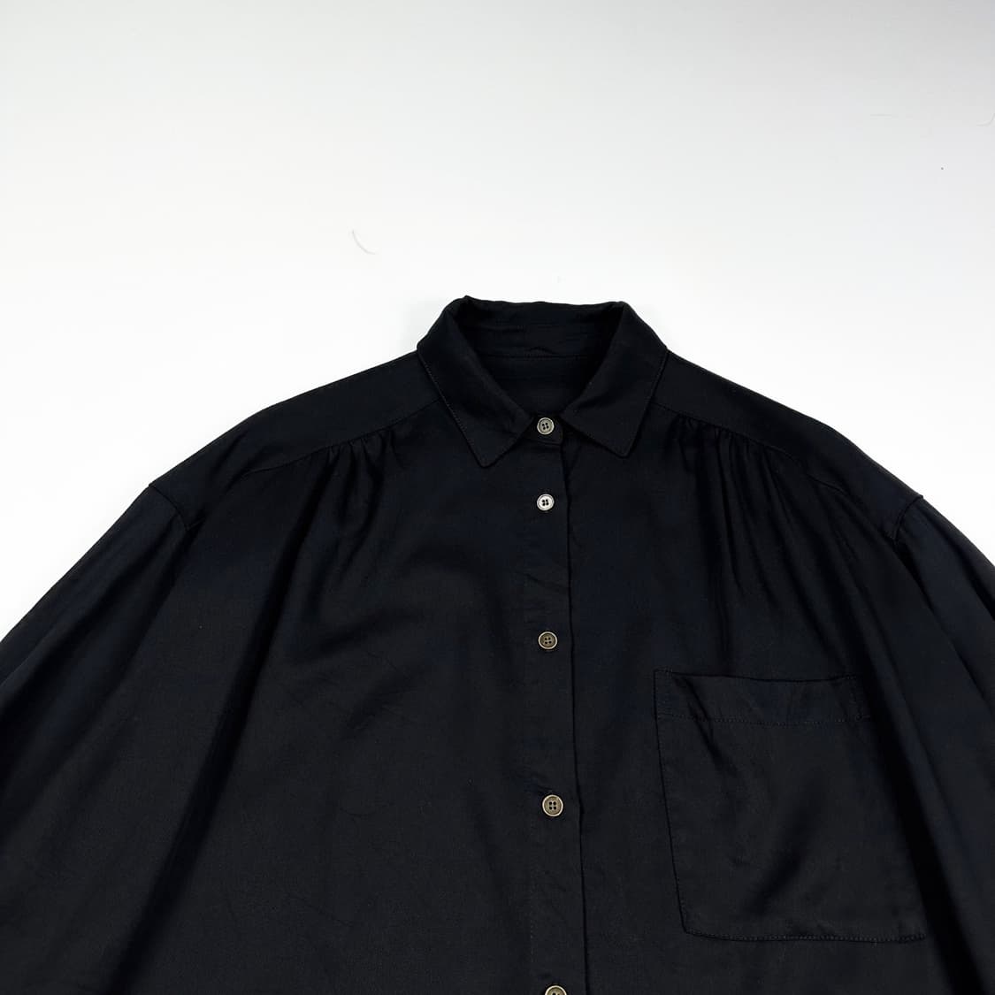 VTG 빈티지 재팬 블랙 블라우스 셔츠 (Free 여성추천) 상품이미지1