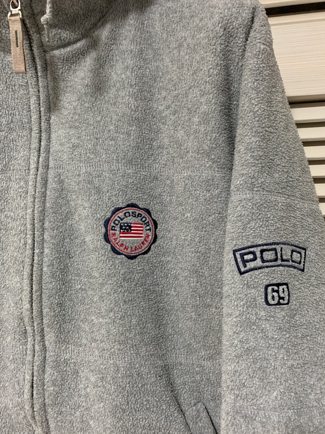 폴로 90s 스펠아웃 오버핏 후드집업 상품이미지3