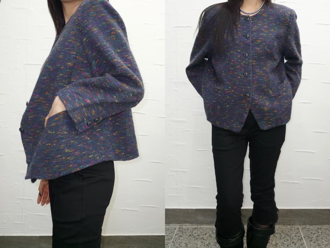 shadow violet tweed jacket 상품이미지2