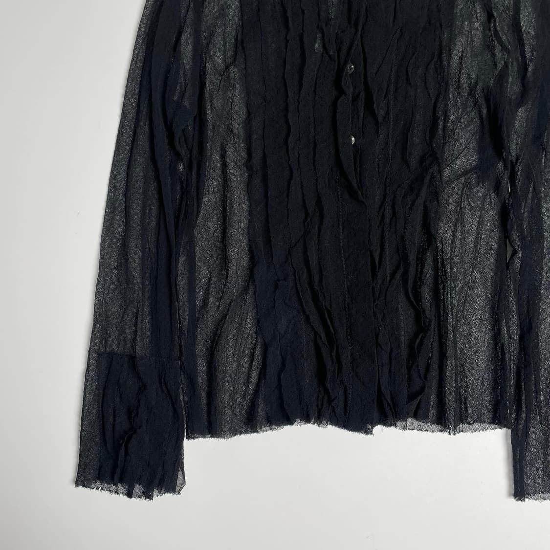 Krizia 시스루 코튼 가디건 (italy)   상품이미지4