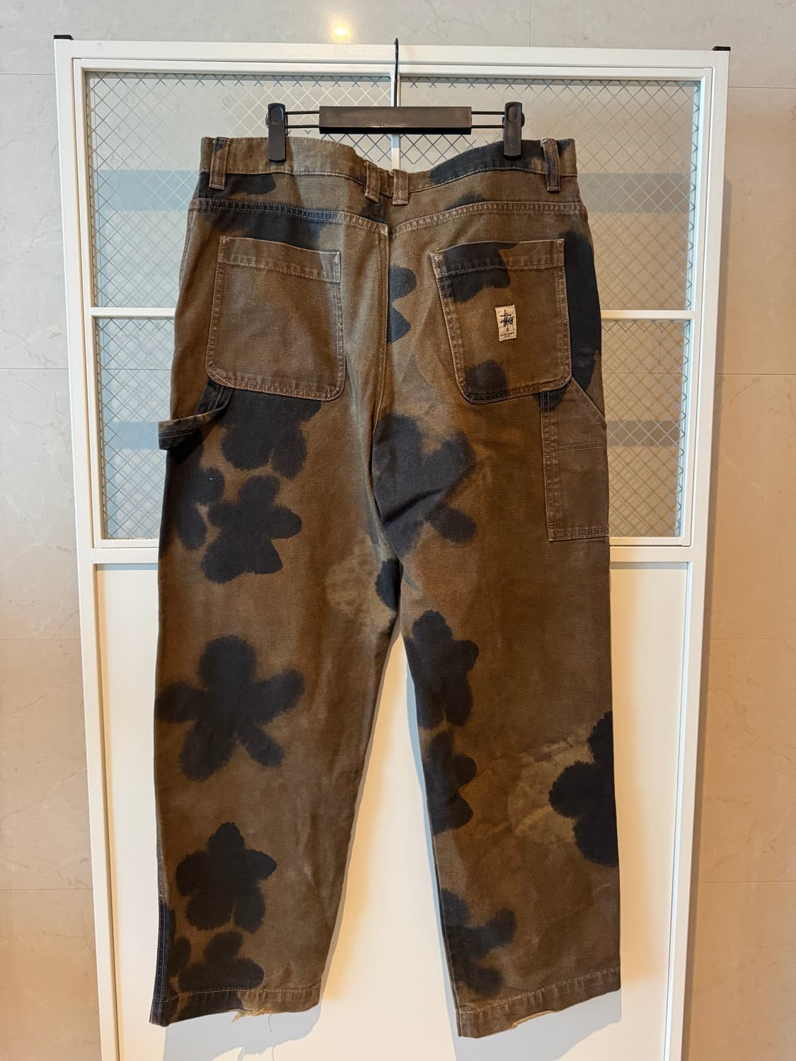 스투시 플로랄 다잉 더블니 워크팬츠 상품이미지2