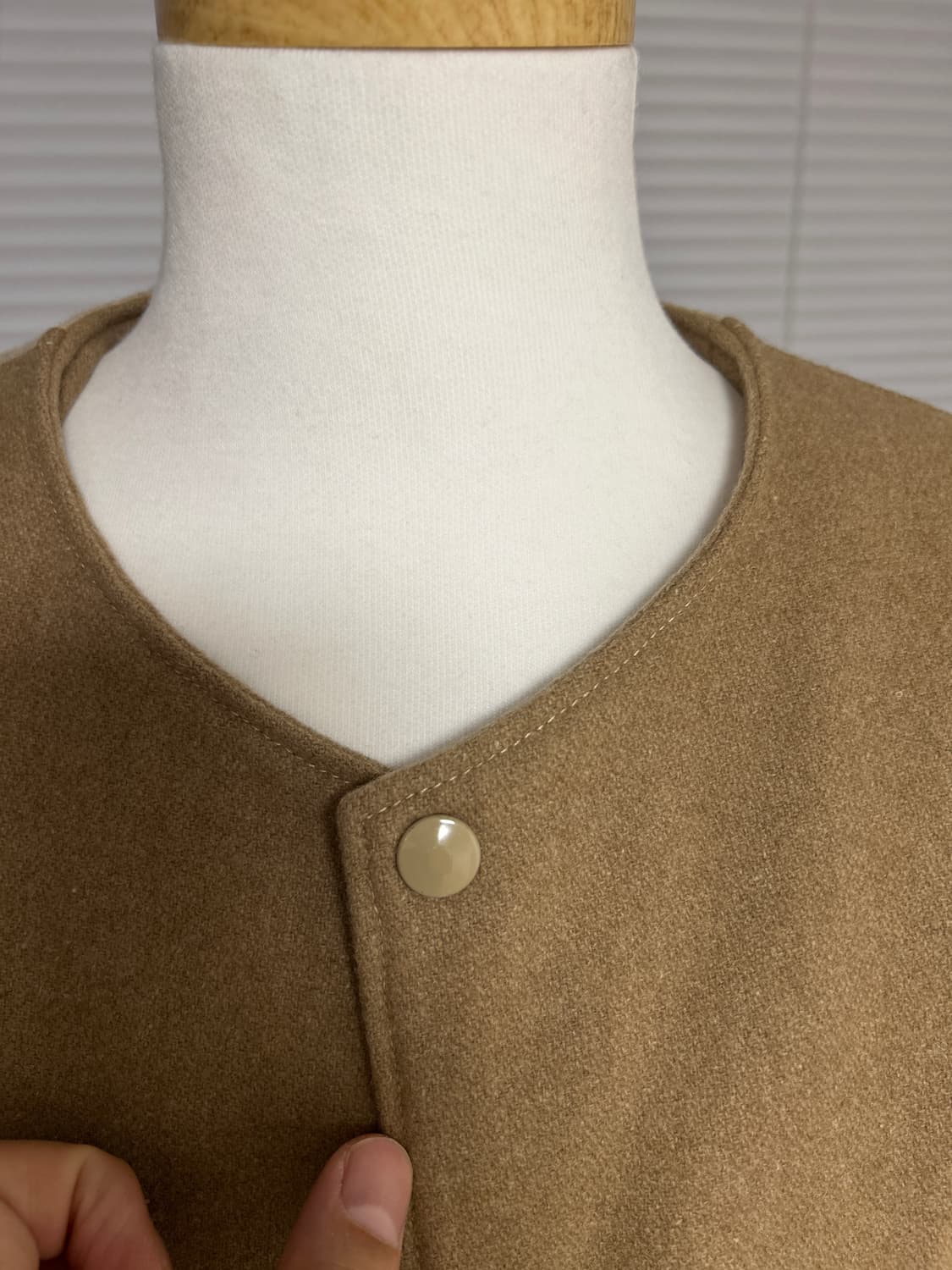 칠드런 오브 더 디스코댄스 기하학패치워크 울 블루종 2 상품이미지3