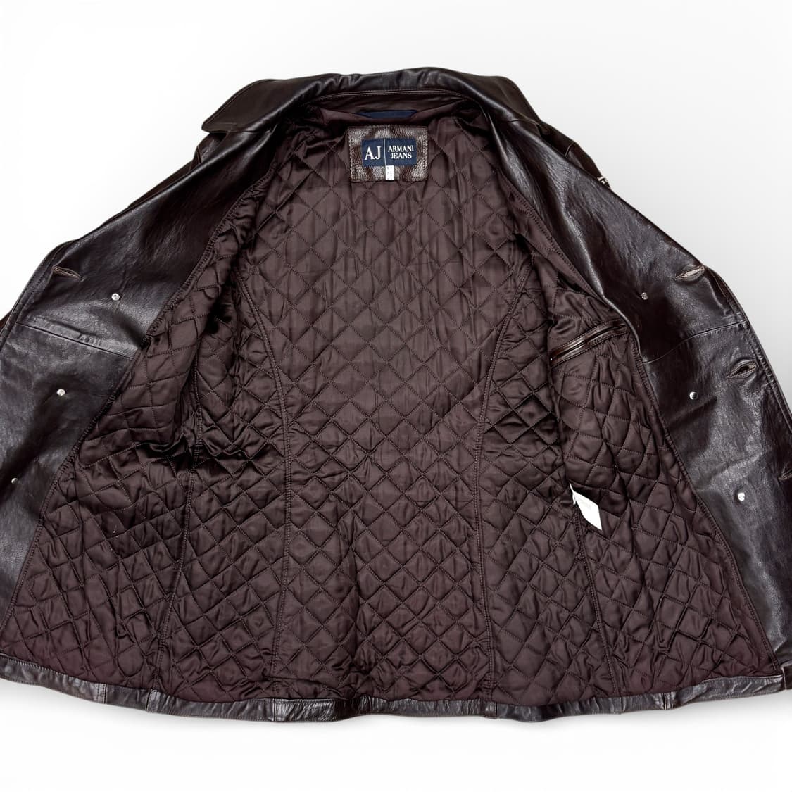 00's 아르마니 진스 레더 코트 상품이미지3