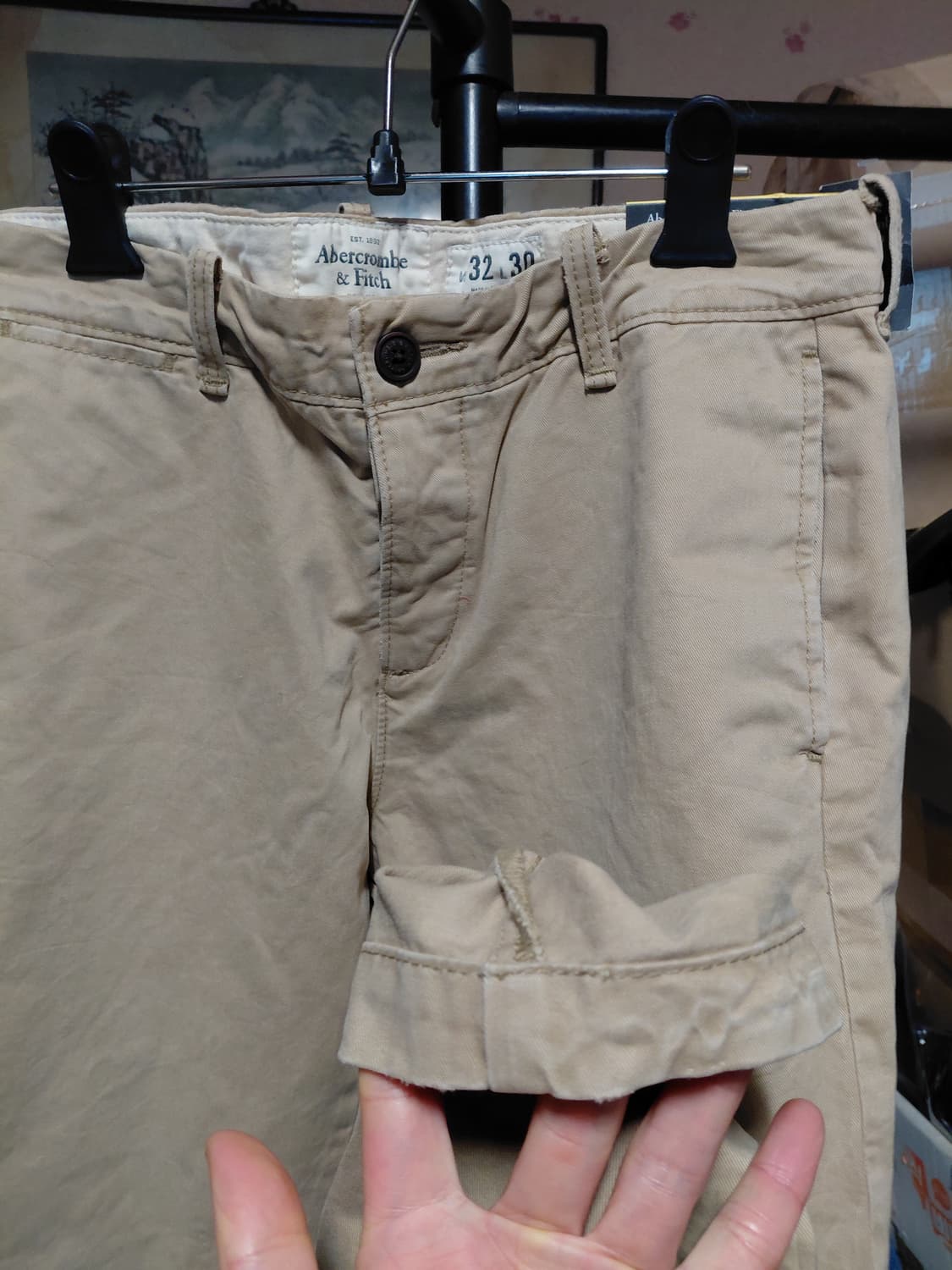 [아베크롬비](새제품)슬림핏 치노 면바지 32사이즈  상품이미지9
