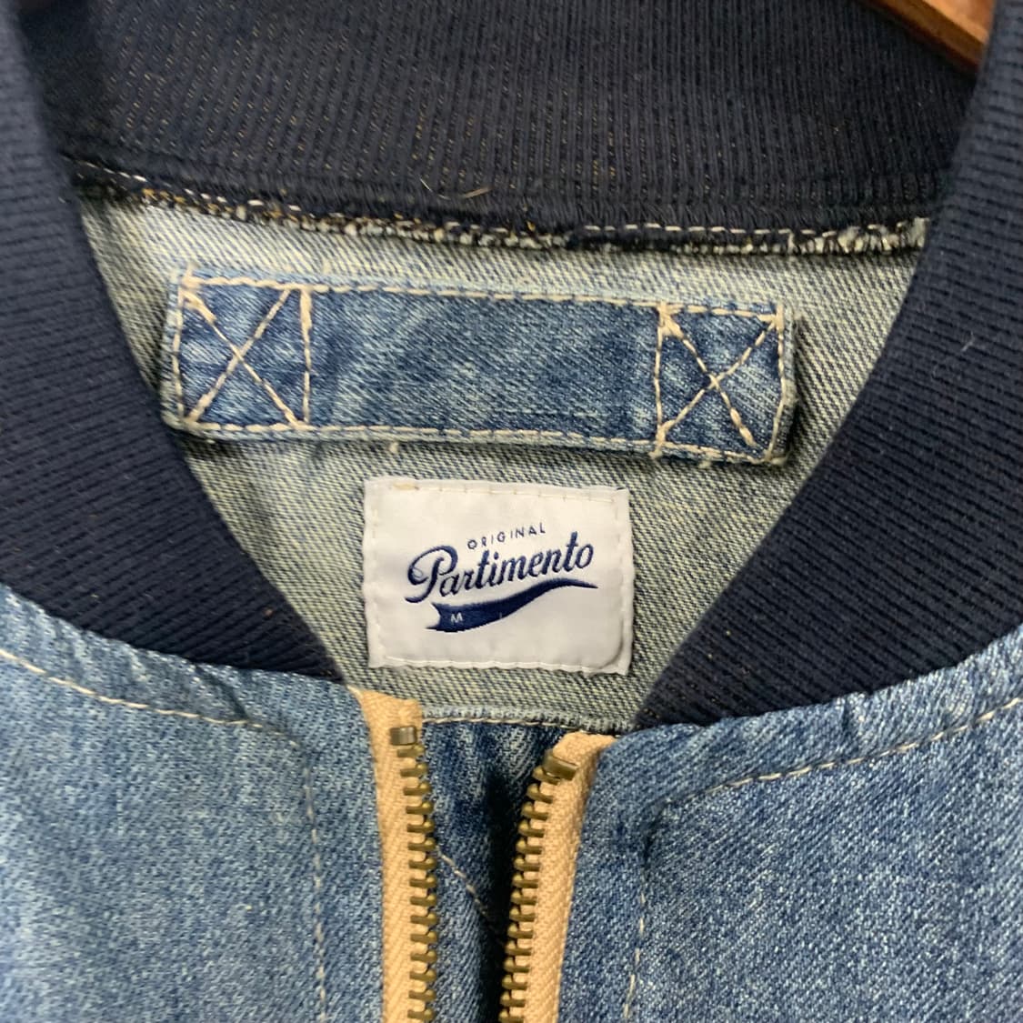 파르티멘토 빈티지 디테일 데님 블루종 자켓 상품이미지6