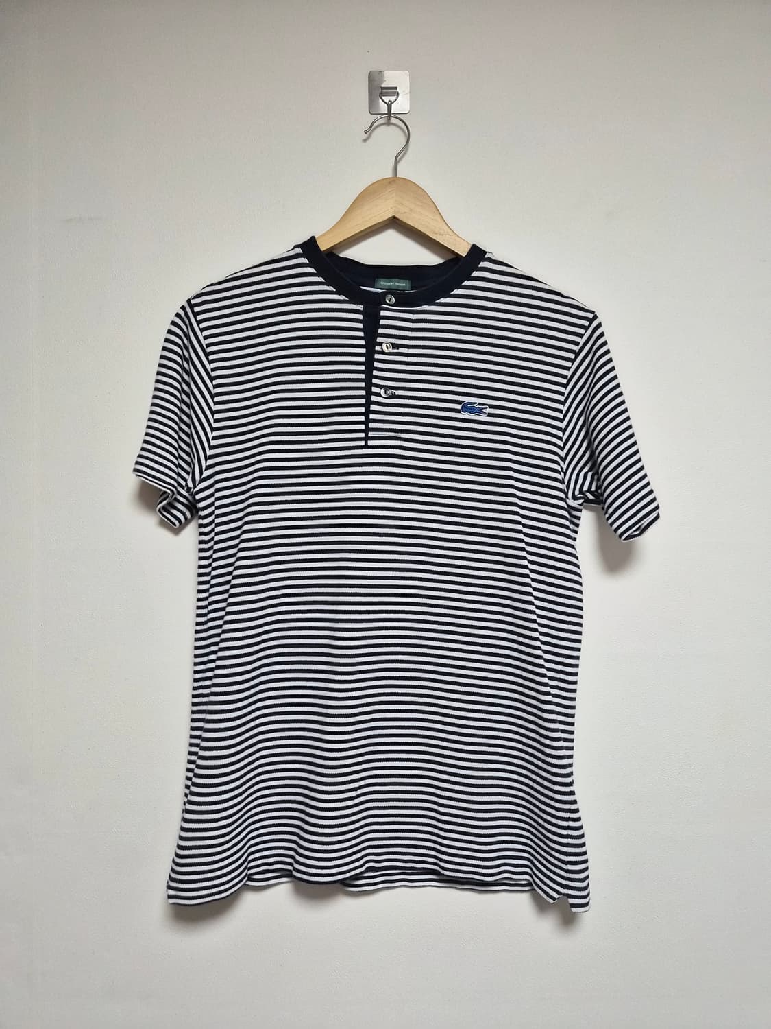라코스테Lacoste 스트라이프 헨리넥 반팔티셔츠 2 - T142 상품이미지1