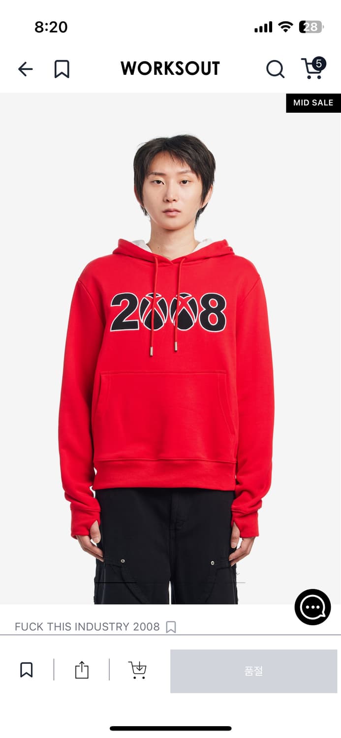Fuckthisindustry2008 후드티 L사이즈  상품이미지1