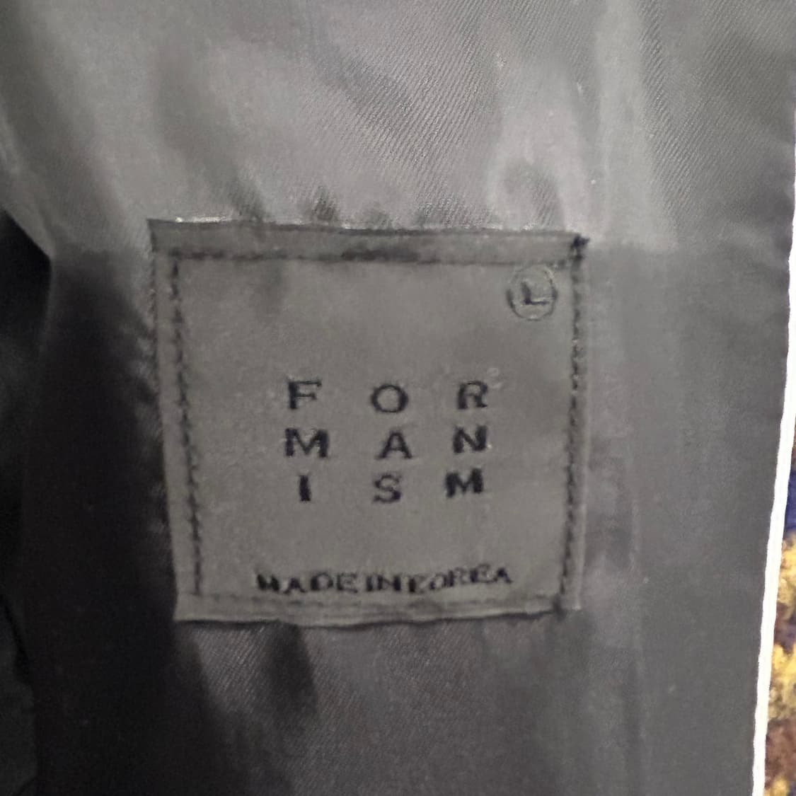 포맨이즘 울 모직 멀티컬러패턴 롱코트 상품이미지3