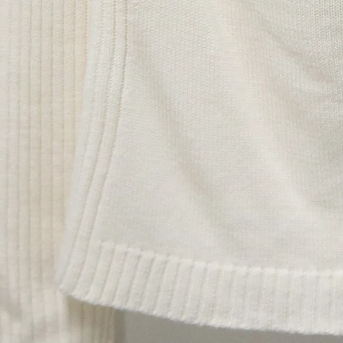 SEIZE 아이보리 터틀넥 울혼방 니트집업 61267 상품이미지8