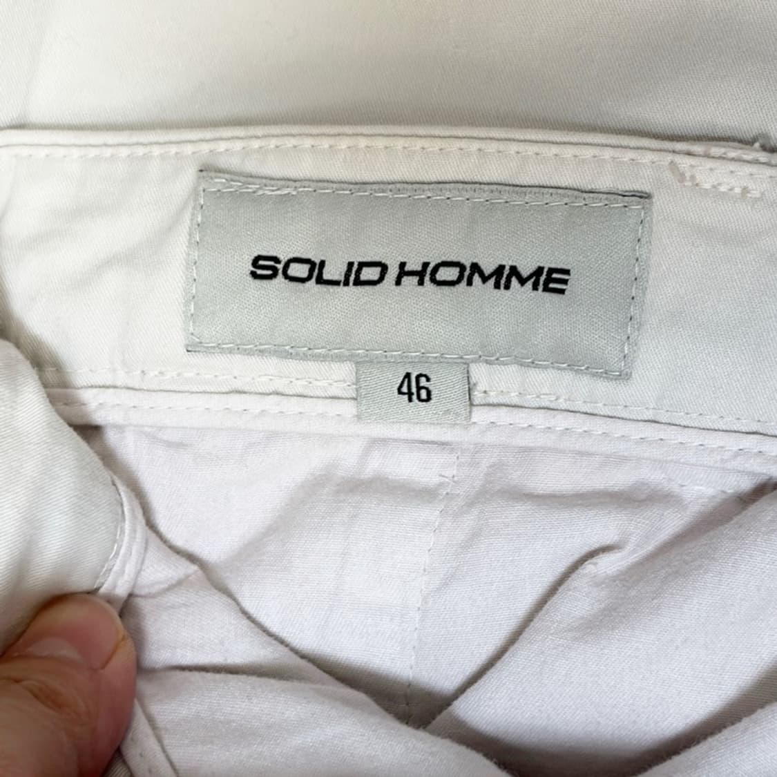 SOLIDHOMME(우영미) 크림 코튼 팬츠 46 상품이미지4