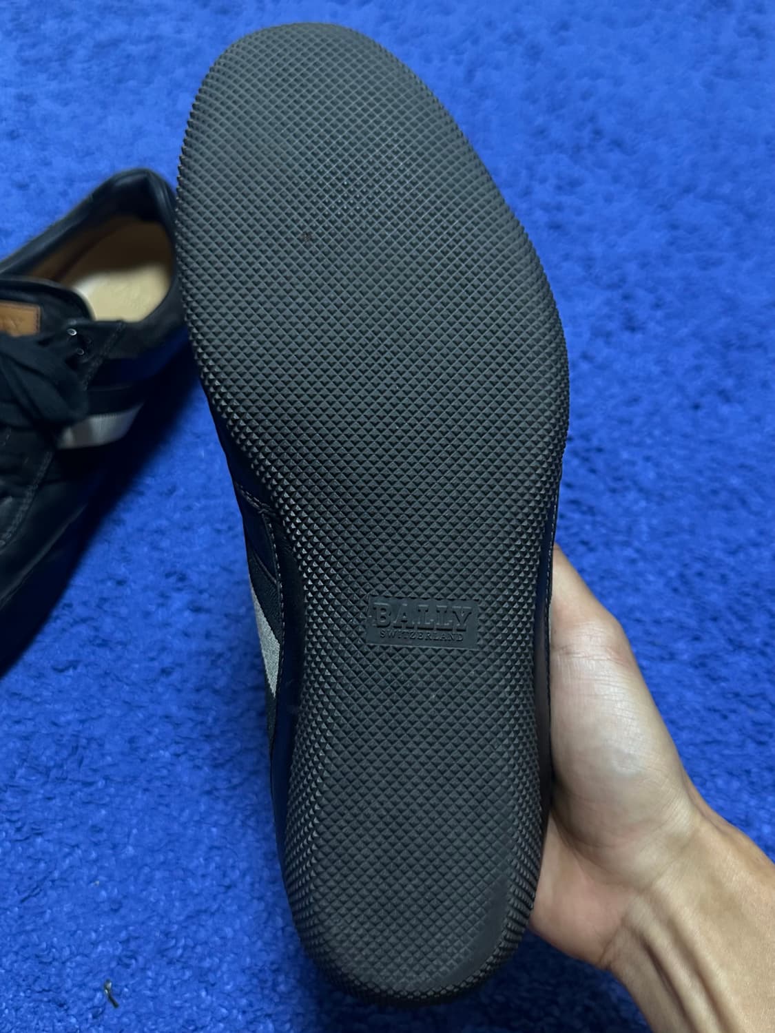 (BALLY) 발리 블랙 레더 스니커즈 260 상품이미지5