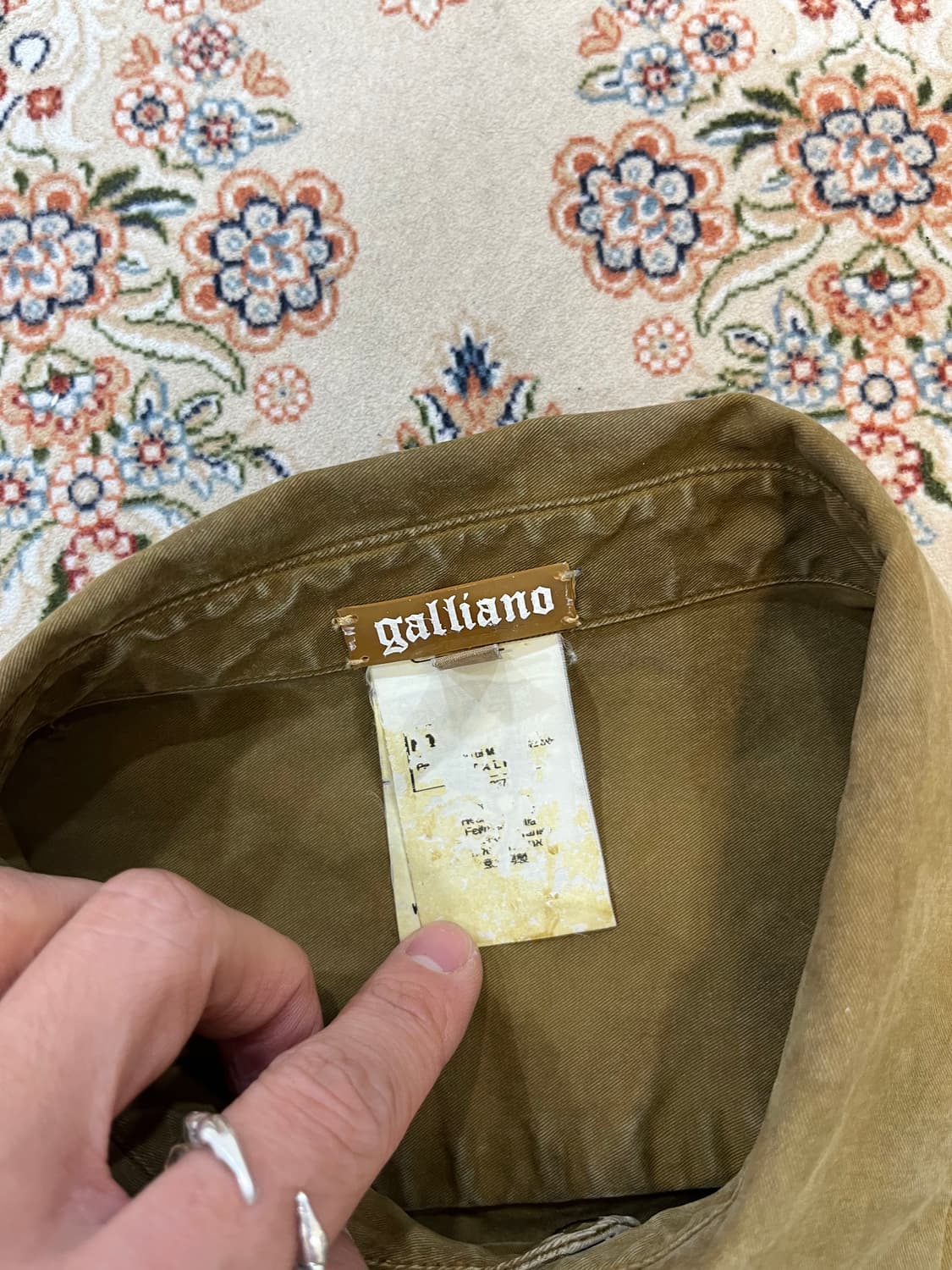 갈리아노 더티 오일왁스 셔츠 자켓 상품이미지8