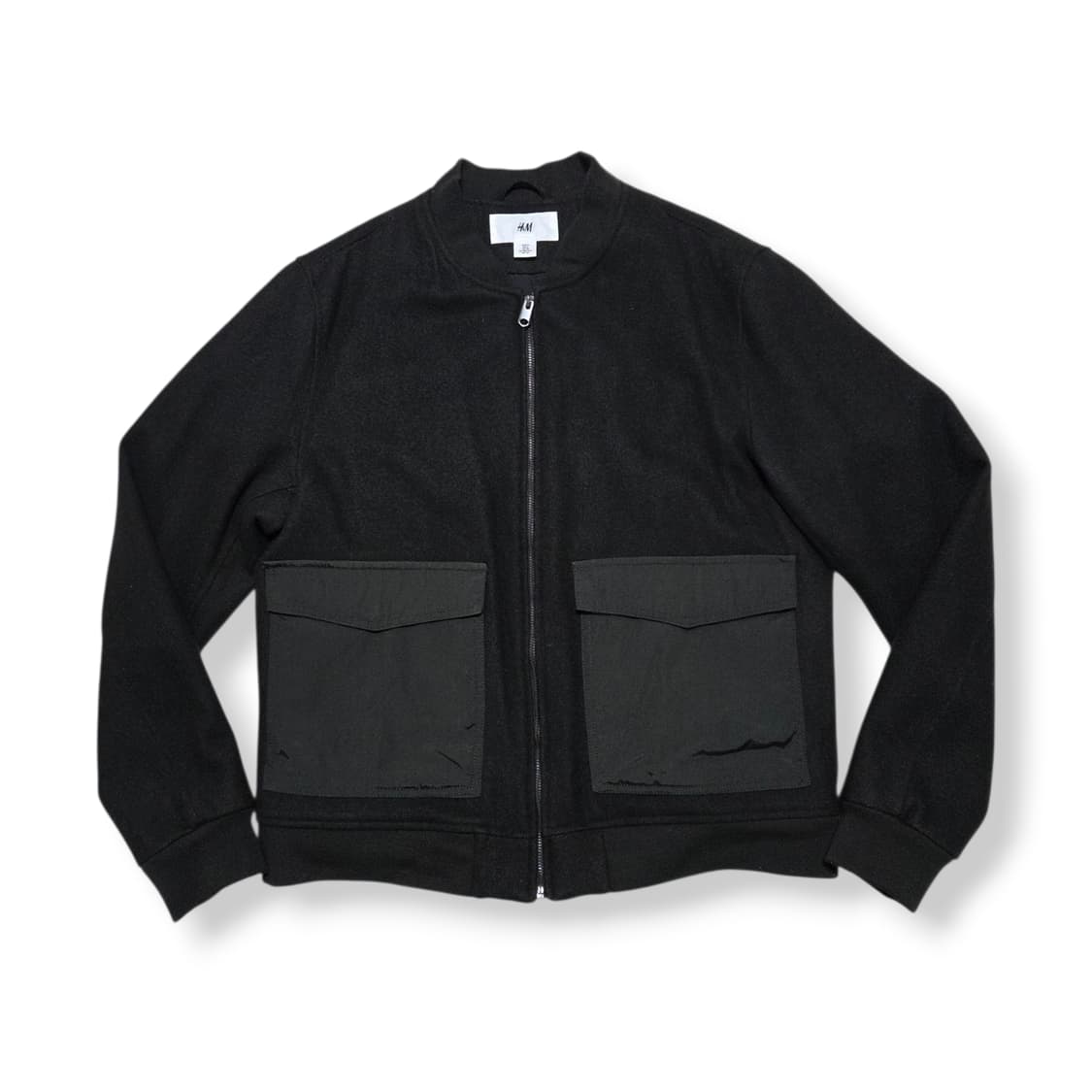 H&M의 카키 모직 블루종 항공 점퍼 상품이미지1