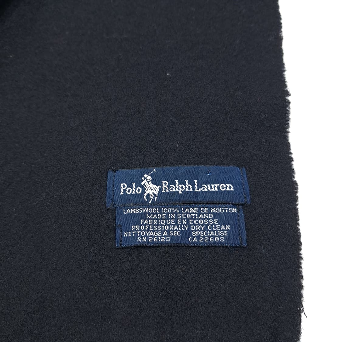 MX556 폴로 90s 스코틀랜드판 램스울 다크네이비 머플러 상품이미지4