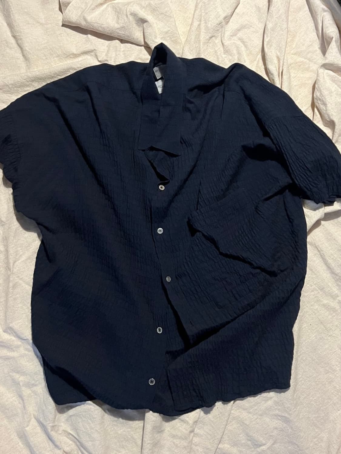 YOUTH 22SS Oversized Half Shirt (Navy) 상품이미지2