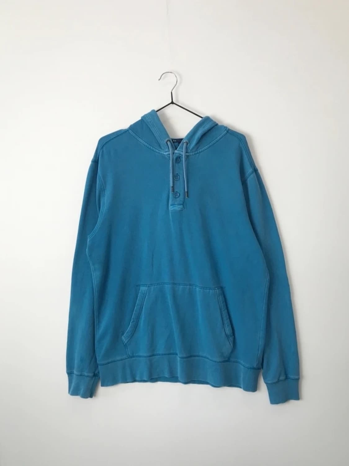 Gap Blue Henley Pullover Hoodie 상품이미지3