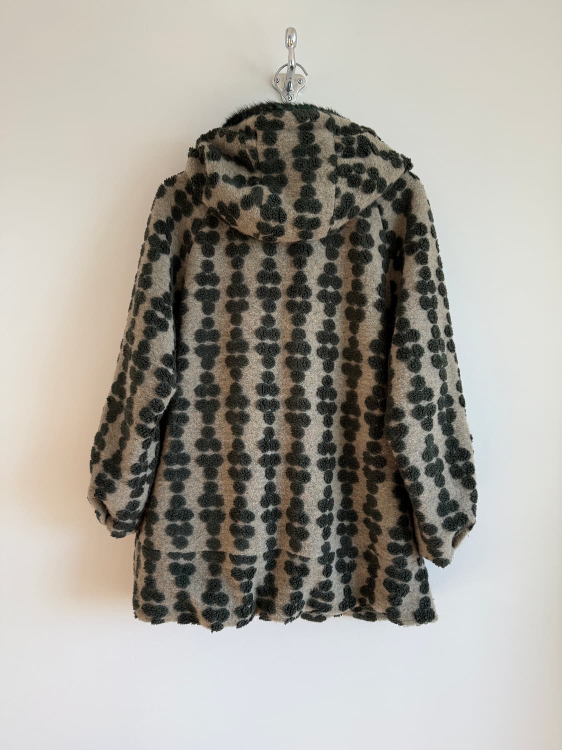 Pre owned 울 블렌드 후드 코트 상품이미지5