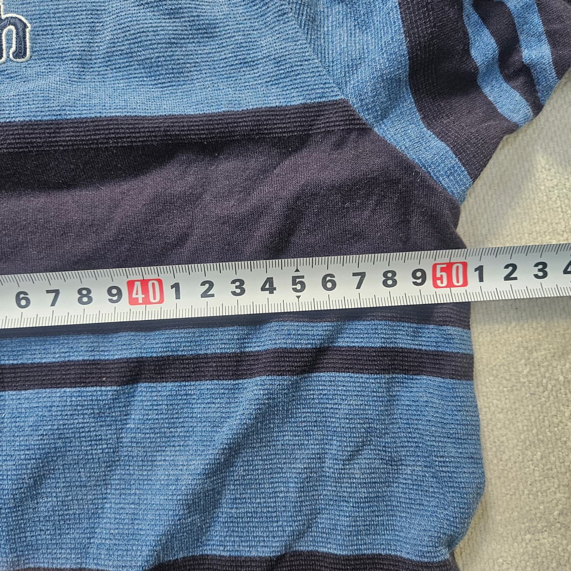 100 헤지스 남성 스트라이프 반팔티 0304Y 상품이미지7