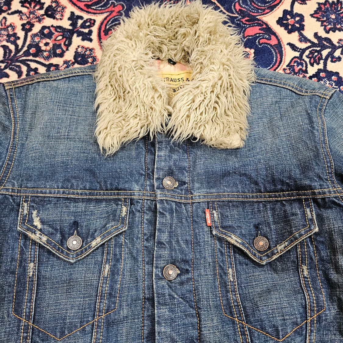 리바이스(Levis)in Japan 빈티지 Red Teb 트러커자켓 M 상품이미지4