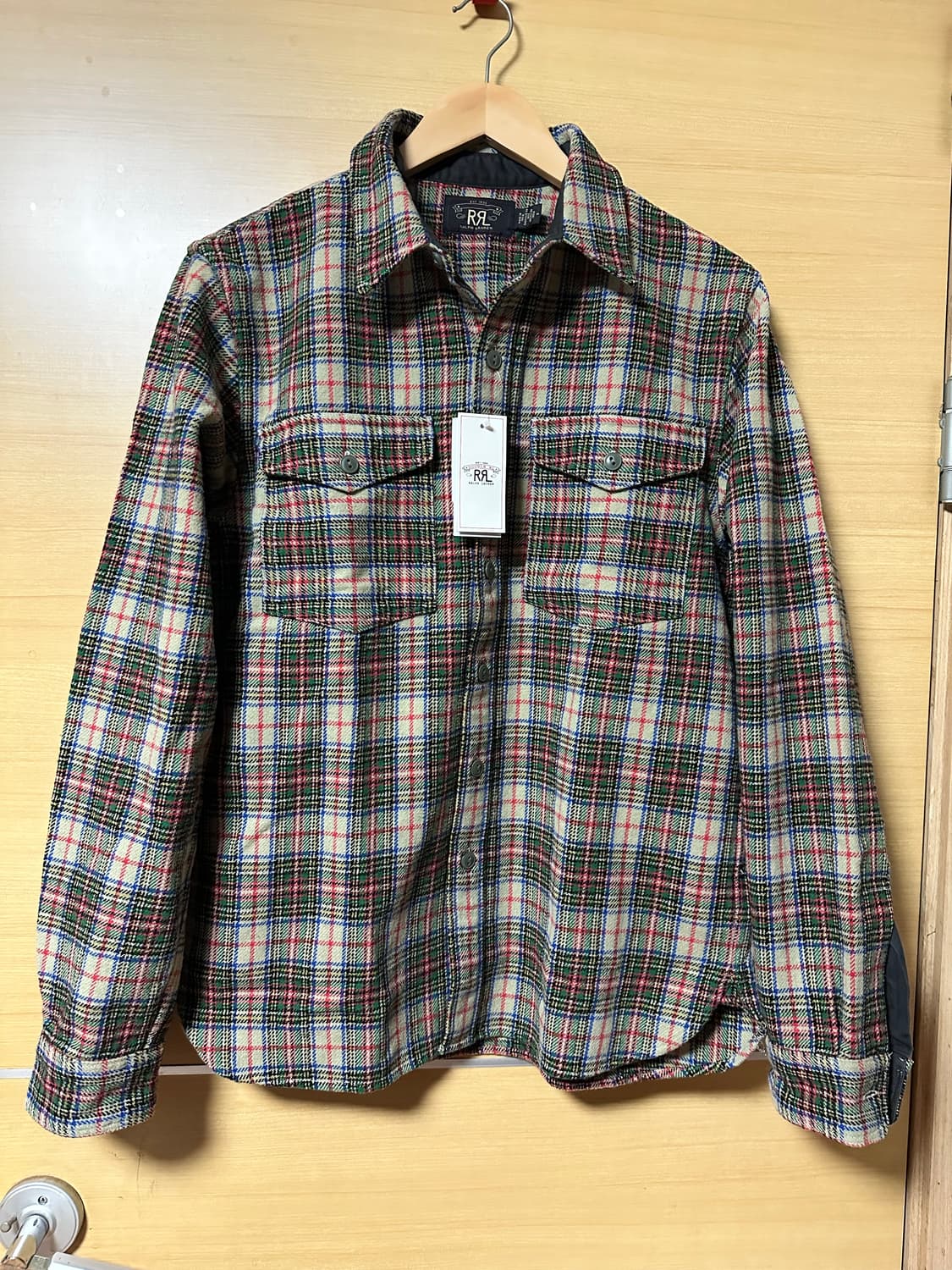 더블알엘  25 FW 더블알엘 플레이드 울 블렌드 트윌 셔츠 상품이미지5