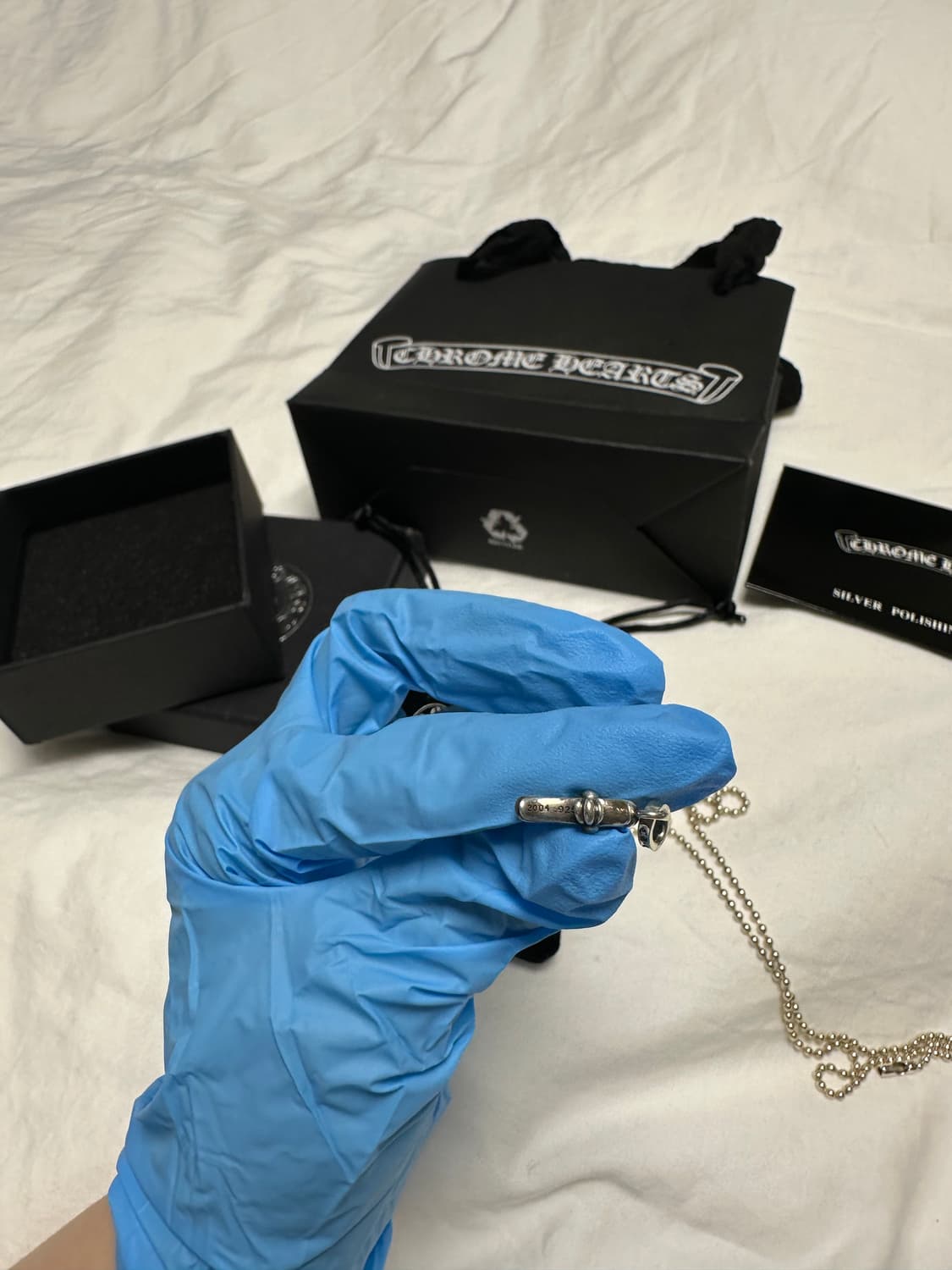 크롬하츠 베이비팻크로스 참 풀구성 볼 체인 상품이미지3