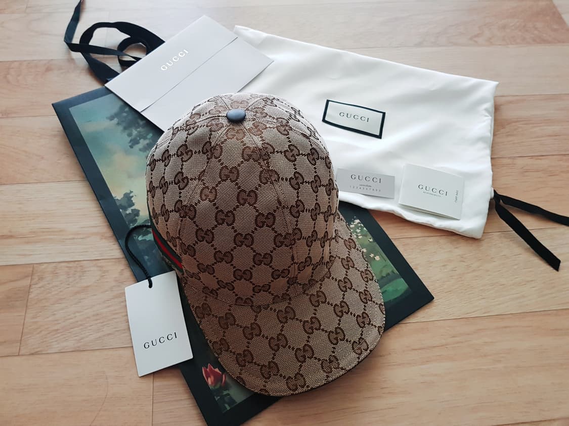 구찌 오리지널 GG 컨버스 로고 베이스볼캡 상품이미지1