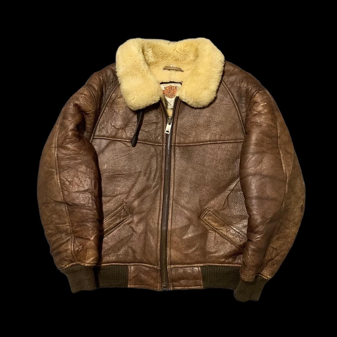 HARLEY DAVIDSON 할리데이비슨 통가죽 무스탕 상품이미지1