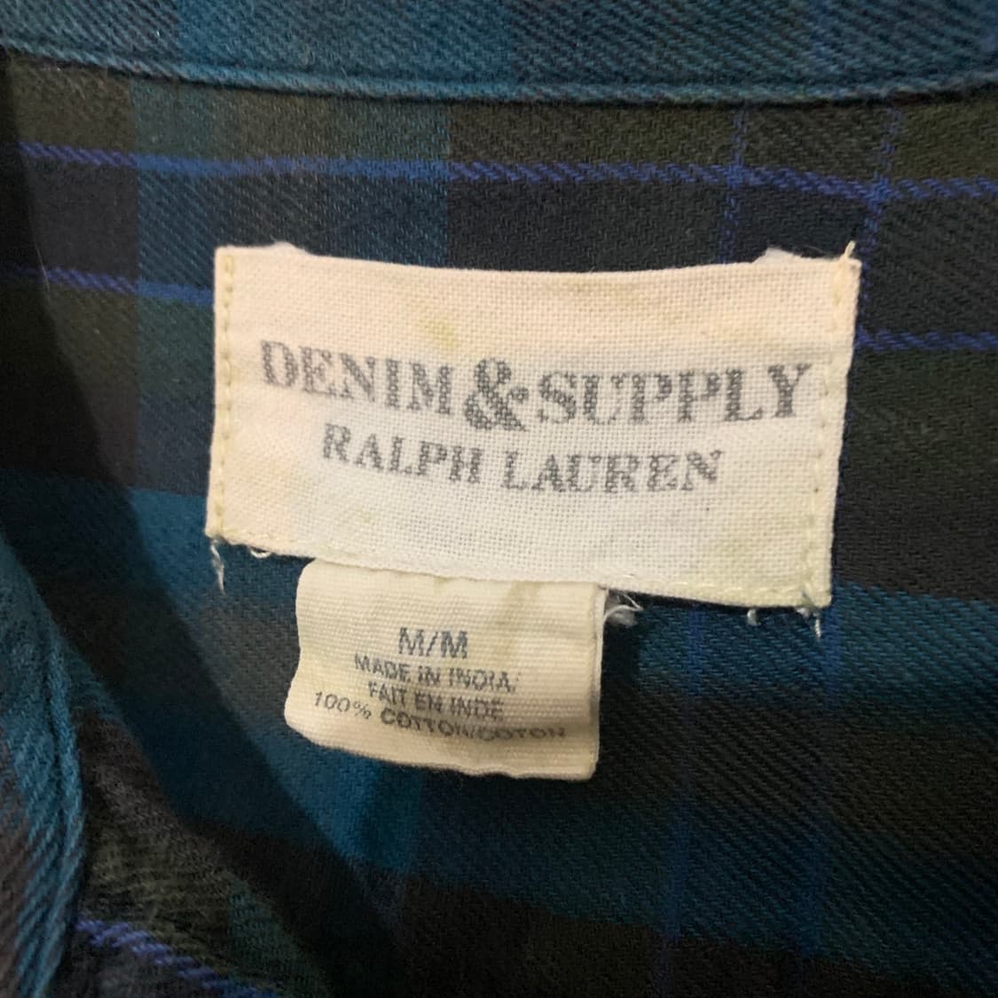 M 폴로 데님앤서플라이 여성 플란넬 체크 블라우스 셔츠 상품이미지5