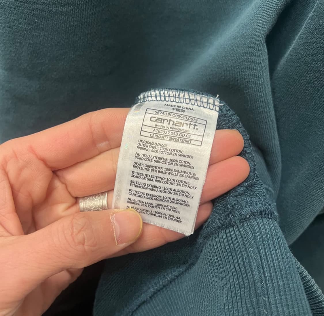 칼하트 맨투맨 L 상품이미지4