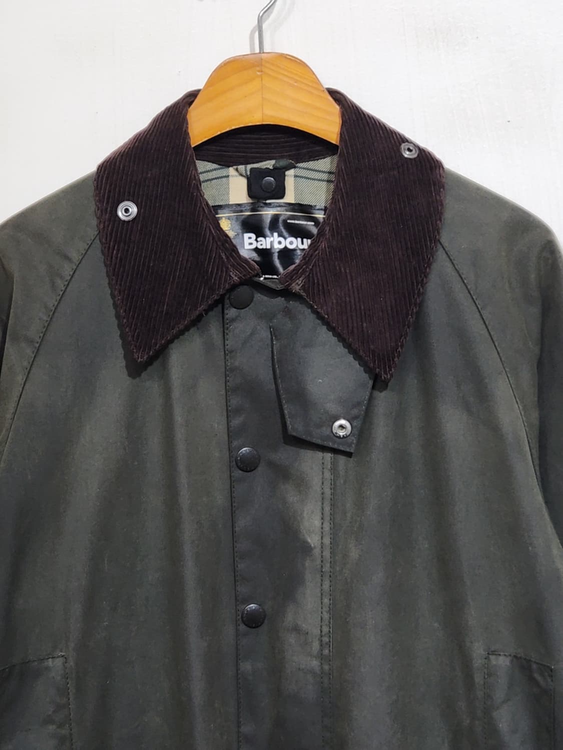 (M) 바버 뷰포트 왁스자켓 올리브그린 왁싱점퍼  상품이미지2