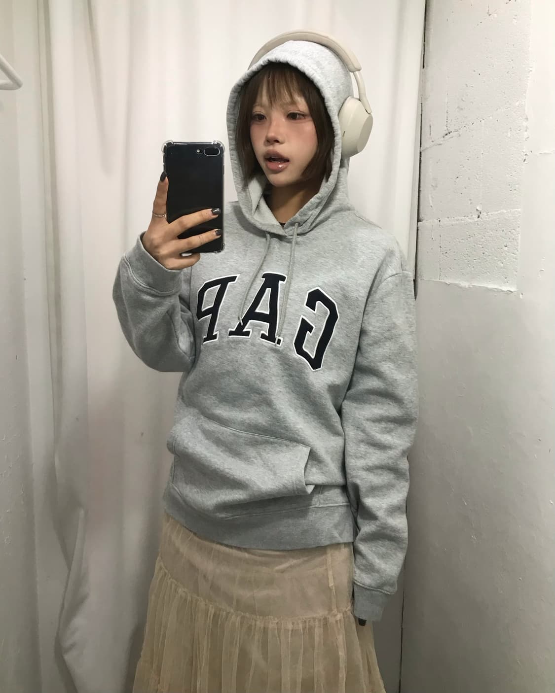 갭 그레이 후드티  상품이미지2