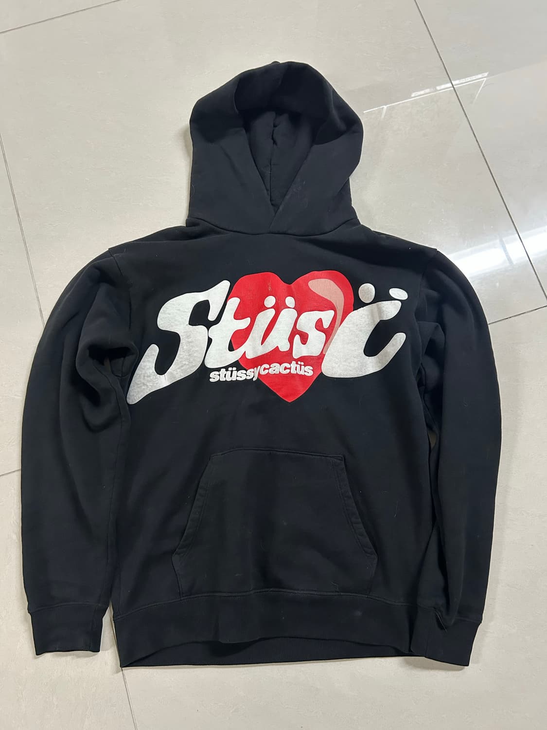 (희귀) 스투시 x CPFM 하트 후드티 블랙 S 상품이미지2