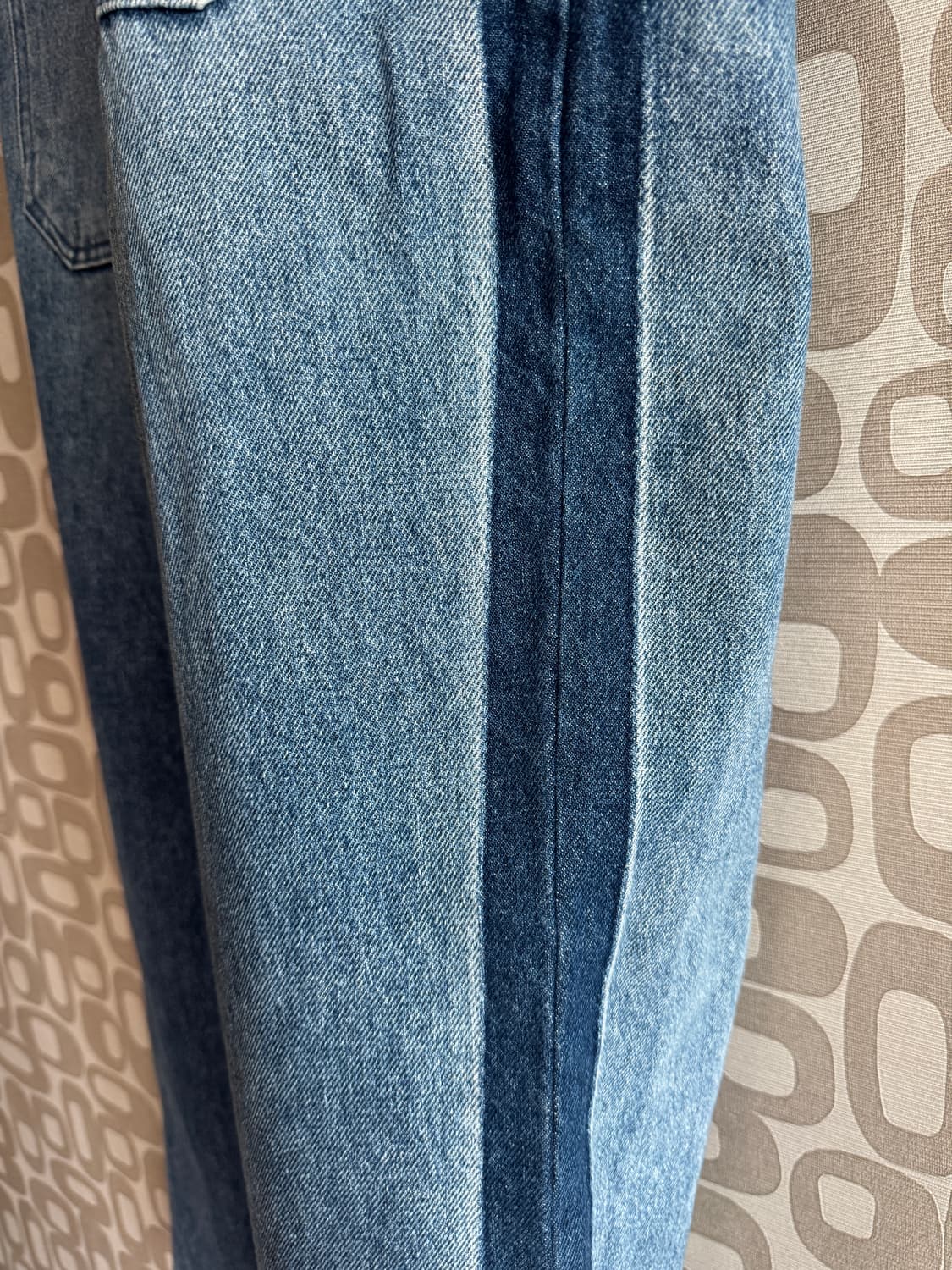 AFTER PRAY 애프터 프레이 와이드 트랙 데님 팬츠 L 상품이미지6