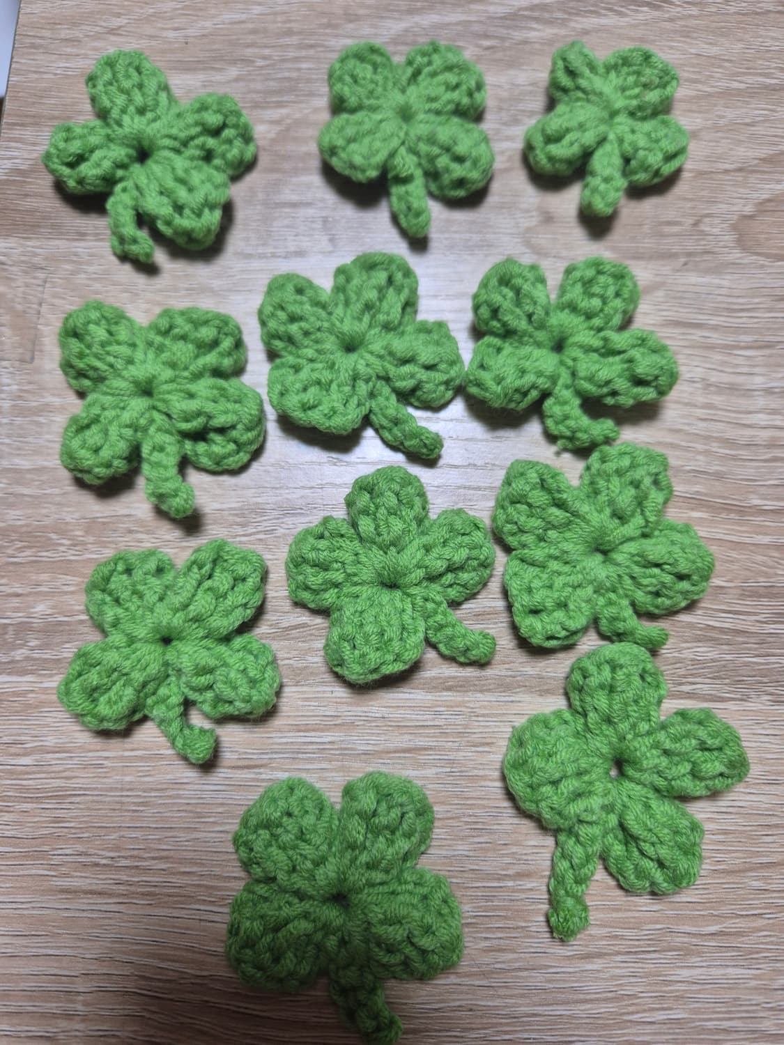 Handmade 네잎클로버 뜨개 키링 10개 상품이미지2