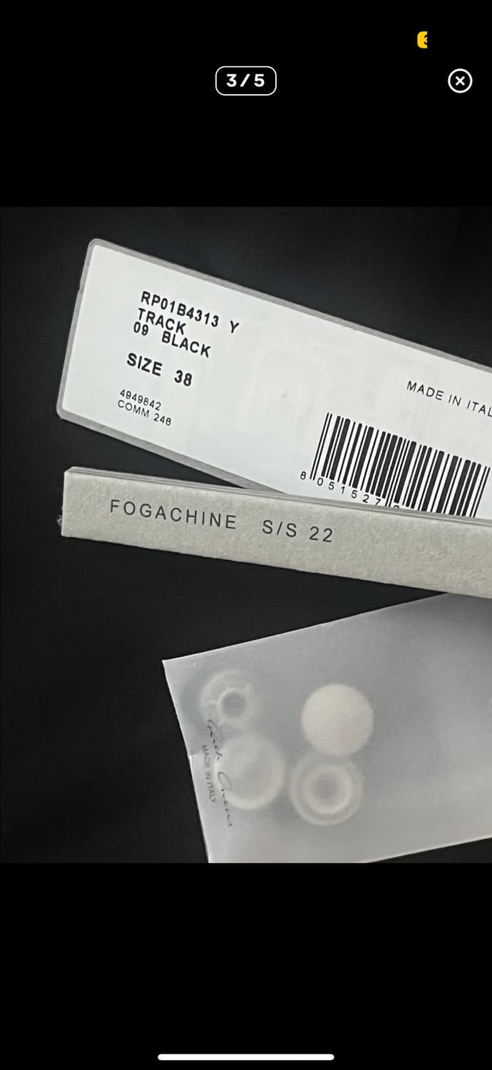 릭오웬스 38 트랙 팬츠 팝니다 상품이미지3