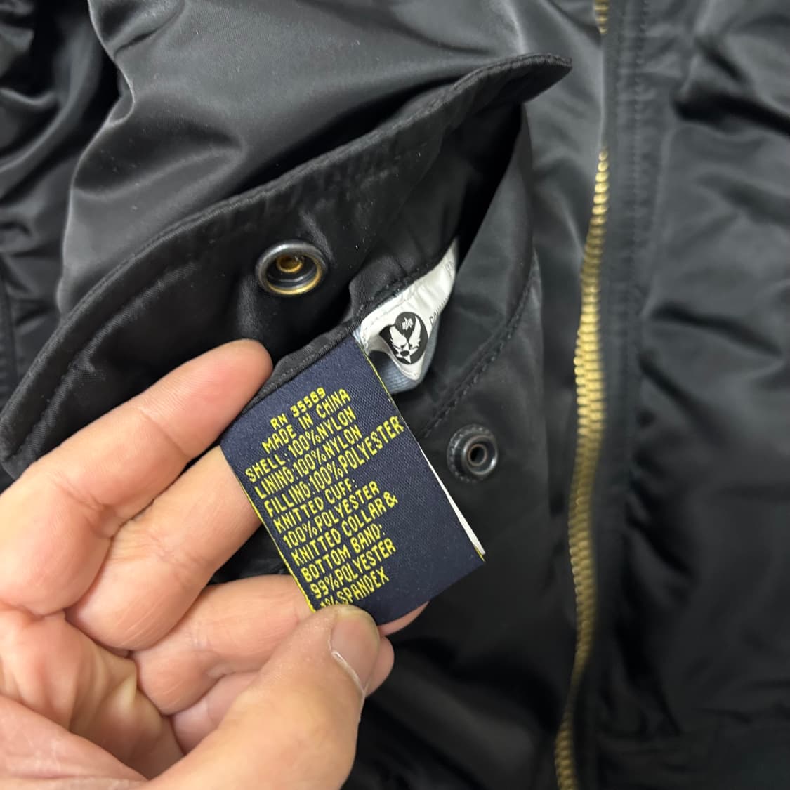 알파인더스트리 블랙 MA-1 상품이미지6