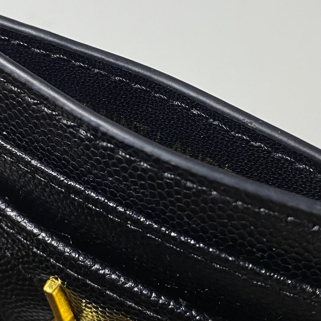 [정품]SAINT LAURENT 생로랑 마틀라세 모노그램 금장 카드지갑 상품이미지6