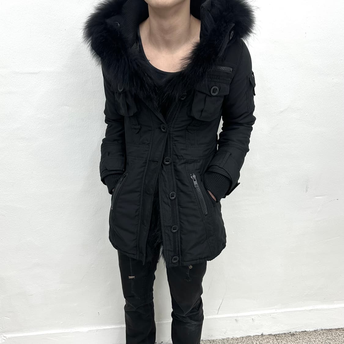 Shiloh fur hood jacket 상품이미지1
