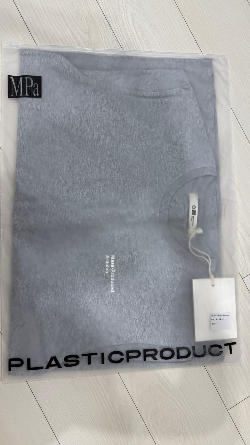 MPA plastic product 반팔 회색 신상 미개봉 상품이미지1