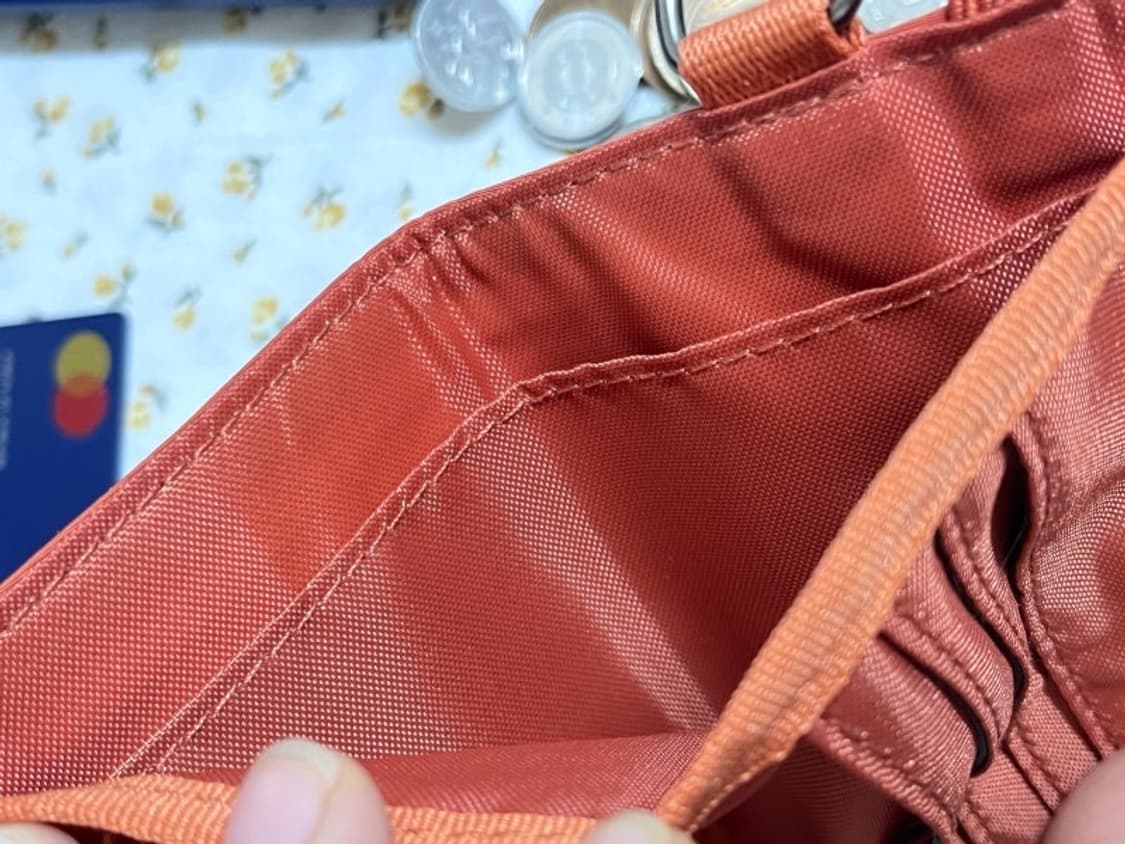 무지 무인양품 폴리에스테르 오렌지색 여행용 지갑 상품이미지4