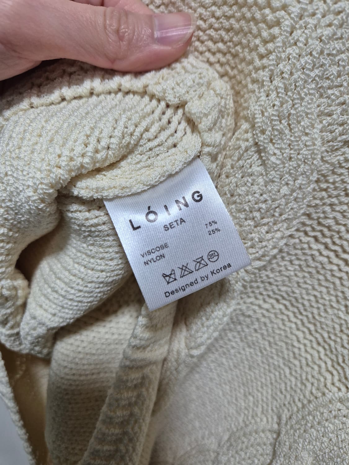 빈티지 케이블 니트 민소매 탑 상품이미지9