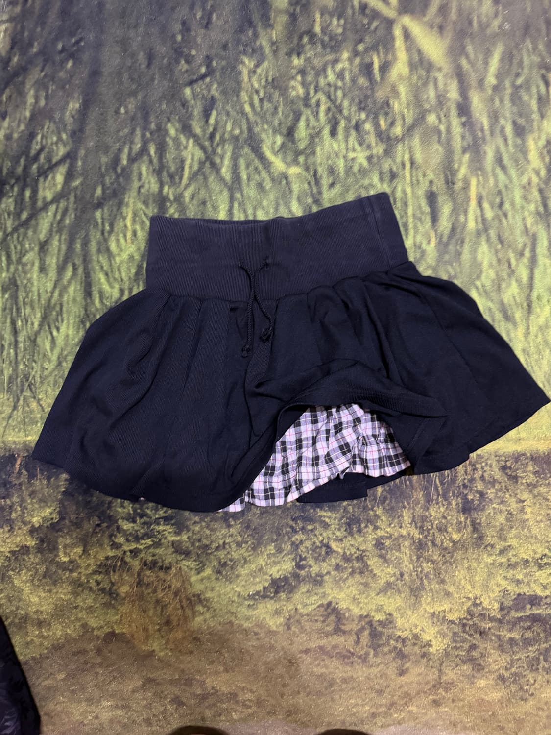 빈티지 치마 y2k 체크 상품이미지1