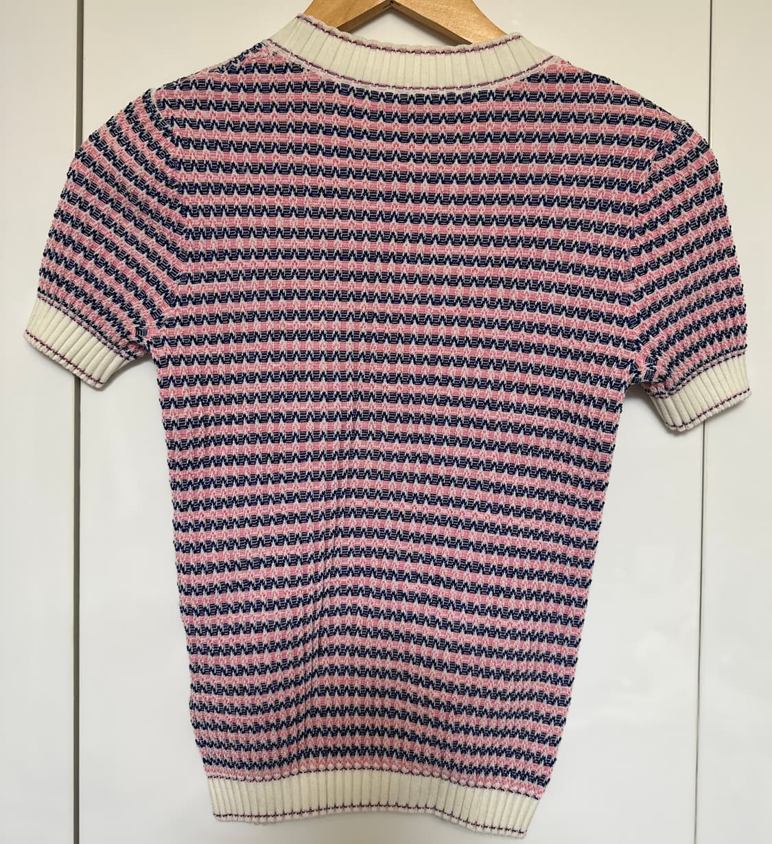 샤넬 cc로고 코튼반팔 니트  티셔츠 정품 상품이미지3