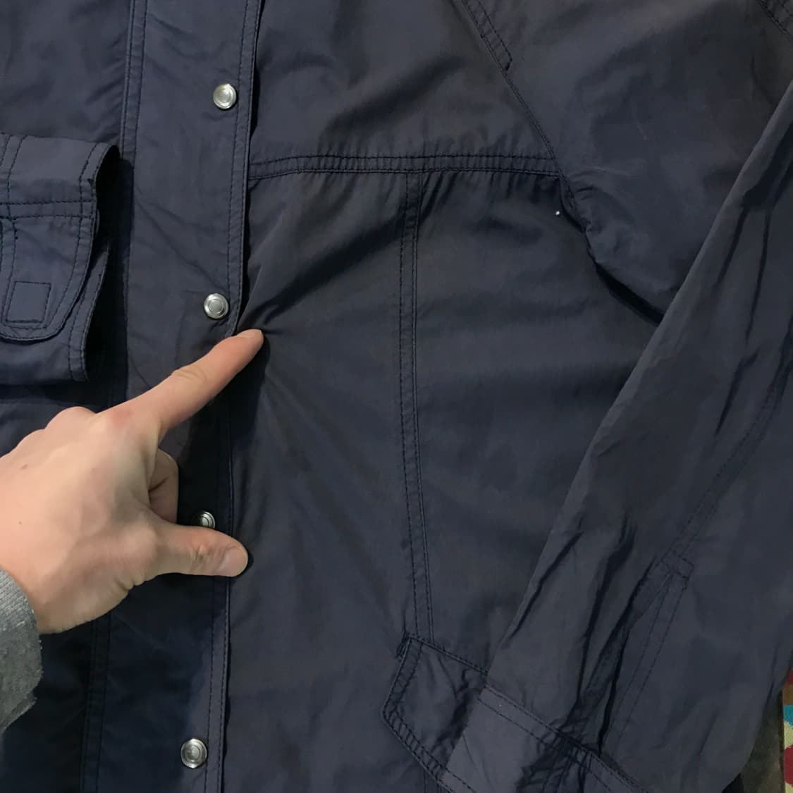 Japan VTG 일본 빈티지 네이비 후디 자켓 여성 66 남성 100  상품이미지4