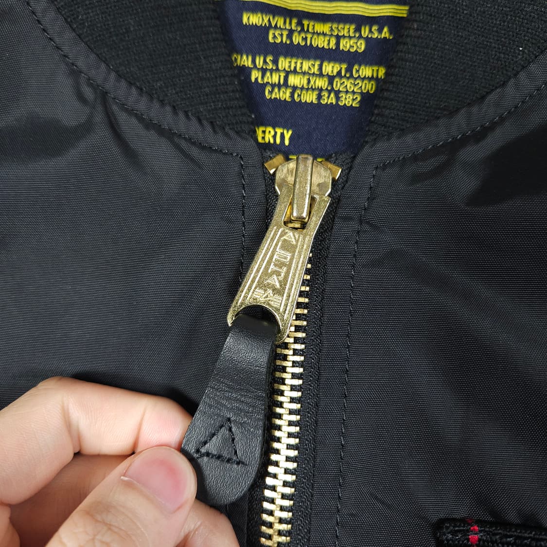 알파인더스트리 항공 자켓 블랙 상품이미지3