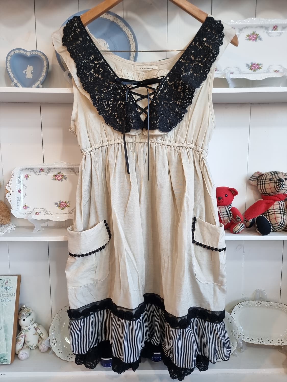 axes femme 레이스 카라 원피스 상품이미지4